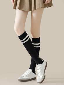5-Color Children's Over The Knee Striped Versatile Socks, Suitable For Daily Wear Throughout The Season - Multicolor - View 4