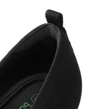 Women's Kitten Heels Pointed Toe Work Pumps Comfortable Knitted Closed Toe Solid Color Dress Wedding Shoes For Casual, Formal, And Commute Wear - Black - View 6