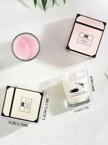 1 支装透明杯香薰蜡烛，适用于卧室香薰、家居装饰 - 彩色 - 查看 2