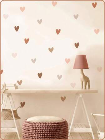 72pcs/36pcs Kawaii Wall Sticker For Kids Room Children Nursery Baby Room Wall Decor DIY Art Decal Lovely Girl Boy Bedroom Wall Mural Self-Adhesive Vinyl Wallpaper Waterproof Removable,Stickers,Wall Decal, Vinyl Decal For Home Decorations,Spring Decoration Items Refresh Your Home,Rama Decoration Stickers