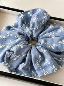 独特设计，高端质感，超大镂空发髻发圈，褶皱边缘，时尚螺旋发饰，格纹涤纶休闲发圈，发绳，马尾辫发圈，头饰