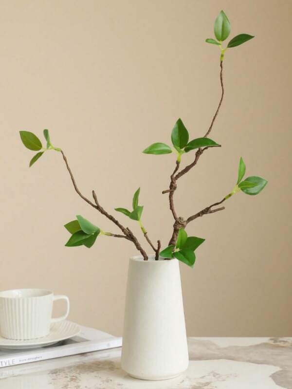 43 cm/16,93 pouces Branches artificielles réalistes avec membres desséchés et feuillage délicat, faciles à façonner, idéales pour les arrangements de vases. Rehaussez votre décoration intérieure - Décoration pour salons et chambres à coucher, plantes artificielles