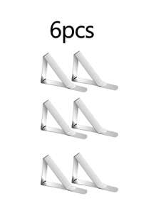 6pcs/12pcsDurableStainlessSteelTableclothClips,EssentialForHolidays,Parties,AndCelebrations