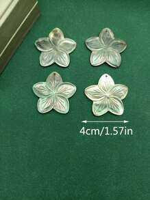 4pcs Natural Mother Of Pearl Charms For Earrings Necklace DIY Making, Black Shell Pendant, Hawaiian Polynesia Shell Beads, Island Jewellery - Black - View 21