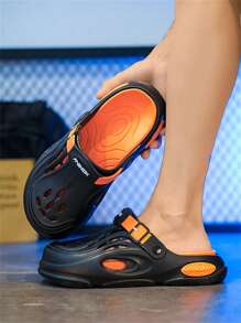 男士洞洞鞋、花园木屐、拖鞋感户外室内休闲情侣拖鞋，适合青少年夏季休闲、户外运动、度假旅行、毕业礼物、生日礼服配饰 - 拖鞋 - 查看 5