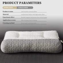 2/4 paquetes de almohada cervical de apoyo de látex, almohada ergonómica para sueño profundo de espalda y hombro, almohada de tracción cervical para dormirde lado