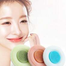二合一硅胶洁面刷，可拆卸两用硅胶面部刷
