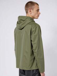 Nike Woven Pullover Field Jacket - Oil Green/white - View 3