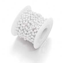 5m/Roll Faux Pearl Earring, Necklace, Bracelet, Bag Chain, High-Quality Lightweight Luxury Spacer Beads Chain, DIY Bracelet Necklace Craft Supplies - Imitation Pearl Chain - View 22