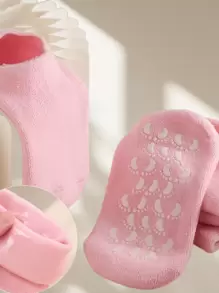 Chaussettes femme antidérapantes Gel sans col avec silicone, masque gommant hydratant pour les pieds, adoucit les callosités, intérieur