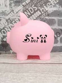 LICVIC 1pc Custom Name Piggy Bank For Kids/Boys/Girls , Personalized Kids Piggy Bank With Pattern, Customized Unbreakable Piggy Bank, Customizable Plastic Money Bank, 3 Sizes, Pink/Blue/Gold, 3 Pattern, Cute Pig Piggy Banks, Coin Bank,Multi-Functional,Ornamental,Letter,Stylish,Vintage,Adorable,Cute,Custom,Personalised,Unique,Customized,Ideal Gifts For Him,Ideal Gifts For Her,Son,Daughter Back To School - Style a - View 8