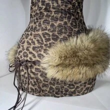 新款毛茸茸兔毛腰带 D.I.A 毛茸茸腰带 性感爆款跨境欧美市场夏季开学秋季秋季万圣节 - 棕色毛毛綁帶 - 查看 1