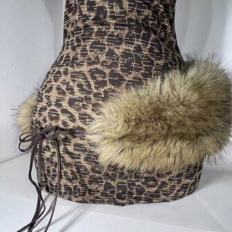 Nuevo cinturón de cintura de pelo de conejo esponjoso, banda de cintura con pelaje D.I.A, estilo sexy y caliente para el mercado europeo y americano, verano, escuela, otoño, Halloween