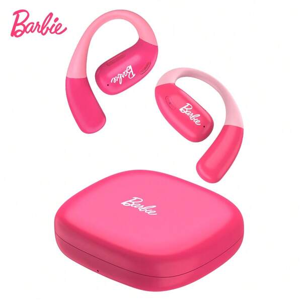 Miniso Căști Barbie BM23 Open, calitate sunet Hifi wireless 5.4, durată de viață ultra lungă de până la 58 de ore, suport pentru două dispozitive pentru conectare, ingineri audio profesioniști, potrivite femeilor pentru a purta căști potrivite