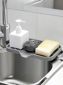 1/2 件装硅胶肥皂盒沥水型浴室肥皂架，家用收纳架