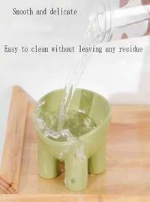 1 个猫咪爱好者和猫妈妈爱心碗，马卡龙色，大象脚设计，防滑倾斜，猫/狗爱好者礼物和狗/猫妈妈爱心宠物碗