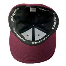Anth Co. Flat Brim Closed Cap Original Manuscript - Burgundy - View 2