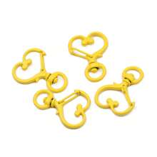 10pcs Strawberry Shaped Candy Colored Painted Spring Key Chains, DIY Phone Straps, Luggage Tags & Accessories - Love Buckle-10pcs - View 17