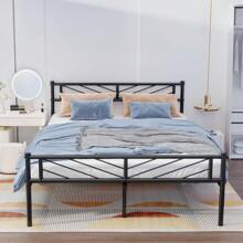 OYAJIA Full Bed Frame-Classic Metal Platform Bed Frame,Mattress Foundation With Steel Slat Support,Under Foundation Storage,No Box Spring Needed, Easy Assembly, Full Size