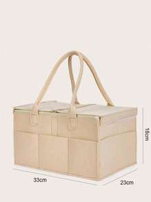 1入摺疊式深灰色嬰兒尿布收納袋，適用於媽媽 - 深灰色 - 查看 11