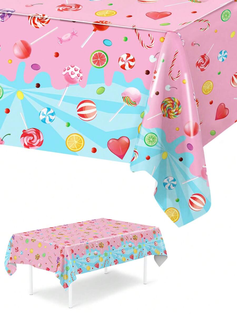 1 buah Taplak Meja Pesta Bertema Candy Land, Dekorasi Pesta Ulang Tahun Candy Land, Dekorasi Ruangan, Dekorasi Meja, Taplak Meja Ulang Tahun, Alas Meja, Taplak Meja Dekorasi Pesta, Dekorasi Latar Belakang Acara Kumpul Teman Liburan, Hadiah Ulang Tahun, Dekorasi Adegan Ulang Tahun