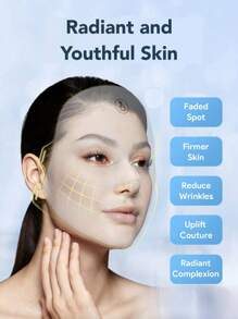 7 Color LED Face Mask, USB Rechargeable Beauty Facial Mask Skin Care Device, Skin Restoration Instrument, Radiant Glow, Skin Care Tool For Beauty Salons And Home Use, Perfect Holiday Gift - Multicolor - View 4