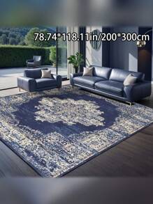 Sehr weicher Samt-Teppich, elegantes Boho-Palast-Design mit lebendigen floralen und barocken Mustern, geeignet für Wohnzimmer, Schlafzimmer, Flur - 1 Stück - Verschiedenfarbig - Übersicht 15