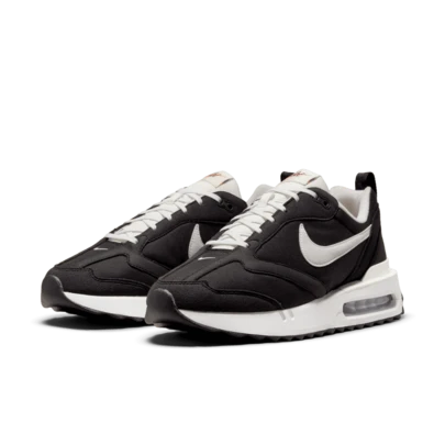  Nike Air Max Dawn Retro Canvas Low-Top Casual Running Shoes, Men, Black