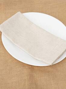 1-Pack Name Embroidered Napkins, Home Linen Placemats, Lightweight Natural Linen Fabric, Classic Overlock Stitching, Washable Fabric Placemats, Suitable For Spring, Mother's Day, And Easter Decorations. - Multicolor - View 7