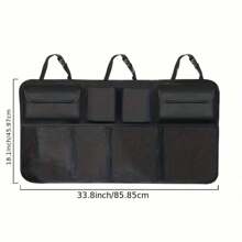 1 Paquete de Bolsa de Almacenamiento para Maletero de Coche, Bolsa Colgante Multifuncional para Asiento Trasero del Coche, Hecho de Material de Tela Oxford de Alta Calidad, Bolsa de Almacenamiento Plegable Montada en el Coche para Diversos Artículos, Bolsa de Almacenamiento Trasera de Gran Capacidad, Opción Ideal para Almacenamiento Trasero del Coche - Multicolor - Ver 2