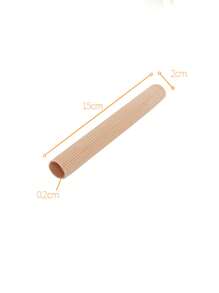 1pc Breathable Fiber Silicone Toe Protector, Rabbit Toe Sleeve Tube, Toe Separator, Toe Cap Foot Care Corrector. Small & Large Size Fiber Toe Caps