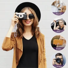 1 件腕带手机挂饰，带天然水晶石（绿松石、紫水晶、黑玛瑙、红玉髓）适合送给母亲、家人、朋友、生日、节日的礼物 - 彩色 - 查看 4