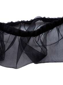 White & Black Bird Seed Catcher, Seed Catcher Guard Net Cover, Anti-Spill Half/Full Cover To Prevent Feather Shedding, Adjustable Soft Net For Round & Square Cages, Washable Design For Easy Cleaning, Durable Bird Cage Accessories, Ventilated, Anti-Splash And Anti-Mosquito - Multicolor - View 5