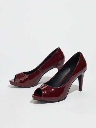 Women's Solid Color Thick Sole Elegant Party Fashion Office Versatile Pointed Toe Stilettos