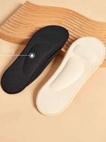 1/2/4 Pairs Women Minimalist Air Cushion Massage Boat Leg Warmers, Suitable For Flats And High Heels, Arch Support Invisible Leg Warmers With Sponge Insole