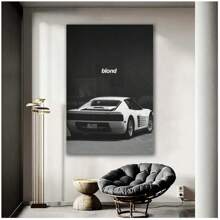 1 Pc Wall Arts Canvas Poster Blond Frank Music Ocean Poster Music Poster Movie Poster Art Poster An Ideal Gift That Brings Joy To The Heart Canvas Painting Decoration Decor For Home Gifts, Living Room, Bathroom, Bedroom,Kitchen (No Frame)