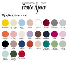 Guardanapo de Tecido Ponto Ajour para Mesa Posta 100% Algodão 40x40cm - Vinho - Visão 7