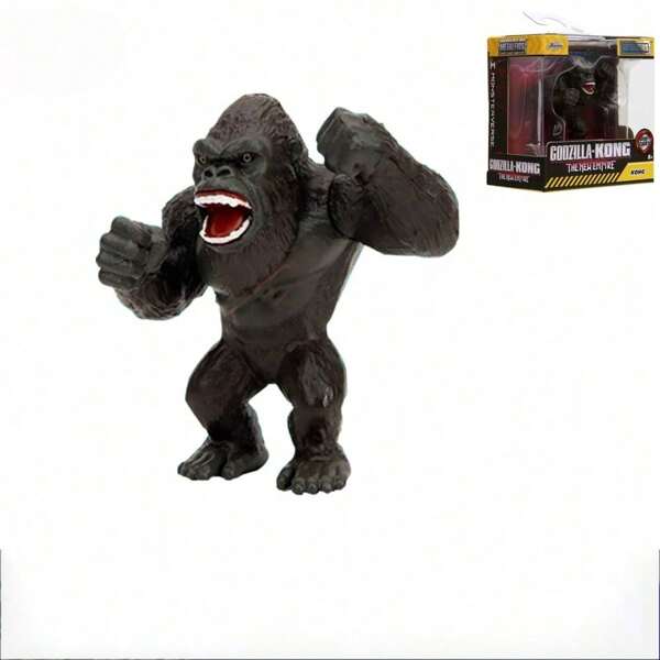 Burago Monster vs. Kong 2 Legierung Spielzeugskulpturen König Kong Narbenköning Schneedämon Figur perfektes Weihnachts- und Geburtstagsgeschenk für Sammler Dekoration für den Schreibtisch