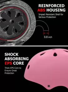 1pc Skating Protective Helmet Skate - Pink - View 5