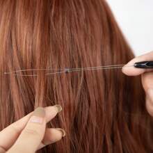 Hair Extensions Kit 500 Pcs Black Micro Ring Beads 1 Hair Extension Plier 2 Hook Needle Pulling Loop 4 Plastic Alligator Hair Clips 1 Comb And 1 Bags Mini Rubber Hair Elastic
