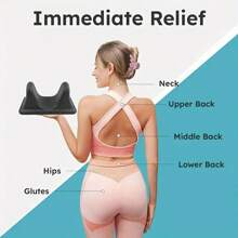 Deep Tissue U-Shaped Massage Tool | Full Body Muscle Relaxation For Neck, Back, Hips - Non-Electric Self-Massage Device - Multicolor - View 6