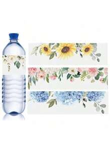 30 Pcs Custom Water Bottle Labels Stickers Self Adhesive Candy Wrap Bridal Shower Decor Personalized Text