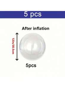 47pcs Transparent Balloon And Pink Bow Wedding Decor Set, Simple Wedding Decoration, For Birthday, Wedding, Engagement, Outdoor Photo Props, Baby Shower, Farm, Bachelorette Party, Gender Reveal, Balloon Arch - Clear - View 5