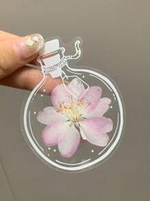 20pcs Waterproof Transparent Glass Bottles Creative Specimen Decor Pressed Flower Vases, DIY Bookmarks Plant Specimen - Multicolor - View 8