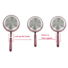 ABKOK 1Pc/3Pcs Nonstick Crepe Pan Set - 18cm/20cm/22cm Breakfast Pans, Universal Stove Compatible & Quick Cooking Design For Versatile Recipes