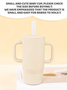 210ml High Quality Silicone Baby Training Cup, Odorless Material, With Comfortable Handle, Easy Open/Close Lid And Bite-Proof Straw, Multi-Color Design To Brighten Daily Life, Caring For Every Sip