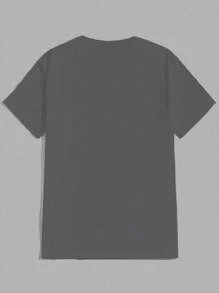 Men's Summer Knight Print Round Neck Casual Short Sleeve T-Shirt, Paired With Casual Pants, Suitable For Travel/Vacation/Outdoor Camping/Sports,Paired With Casual Pants