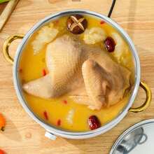 Stainless Steel Cookware Set 5 Pots with 5 Lids Double Handle Pot for Home Cooking - Plateado - Ver 8