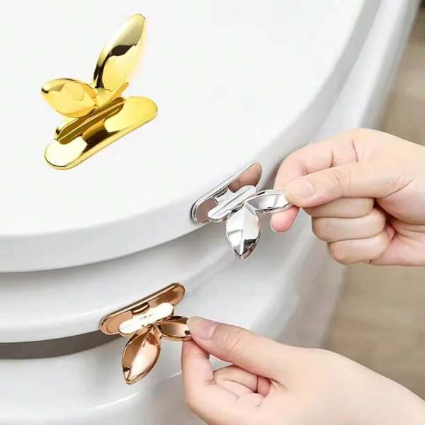 2pcs Toilet Lid Lifting Device Lid Lifter Toilet Seat Lifter Toilet Lid Handle Bathroom Supplies Multifunctional ABS Practical