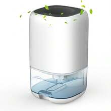 Efficient 25oz Ultra-Quiet Dehumidifier With Auto-Off - Energy Saving, Compact Design For Home, Bedroom, Bathroom, Closet & Office